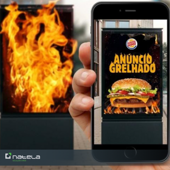 Burger King lança campanha e queima anúncio da concorrência.